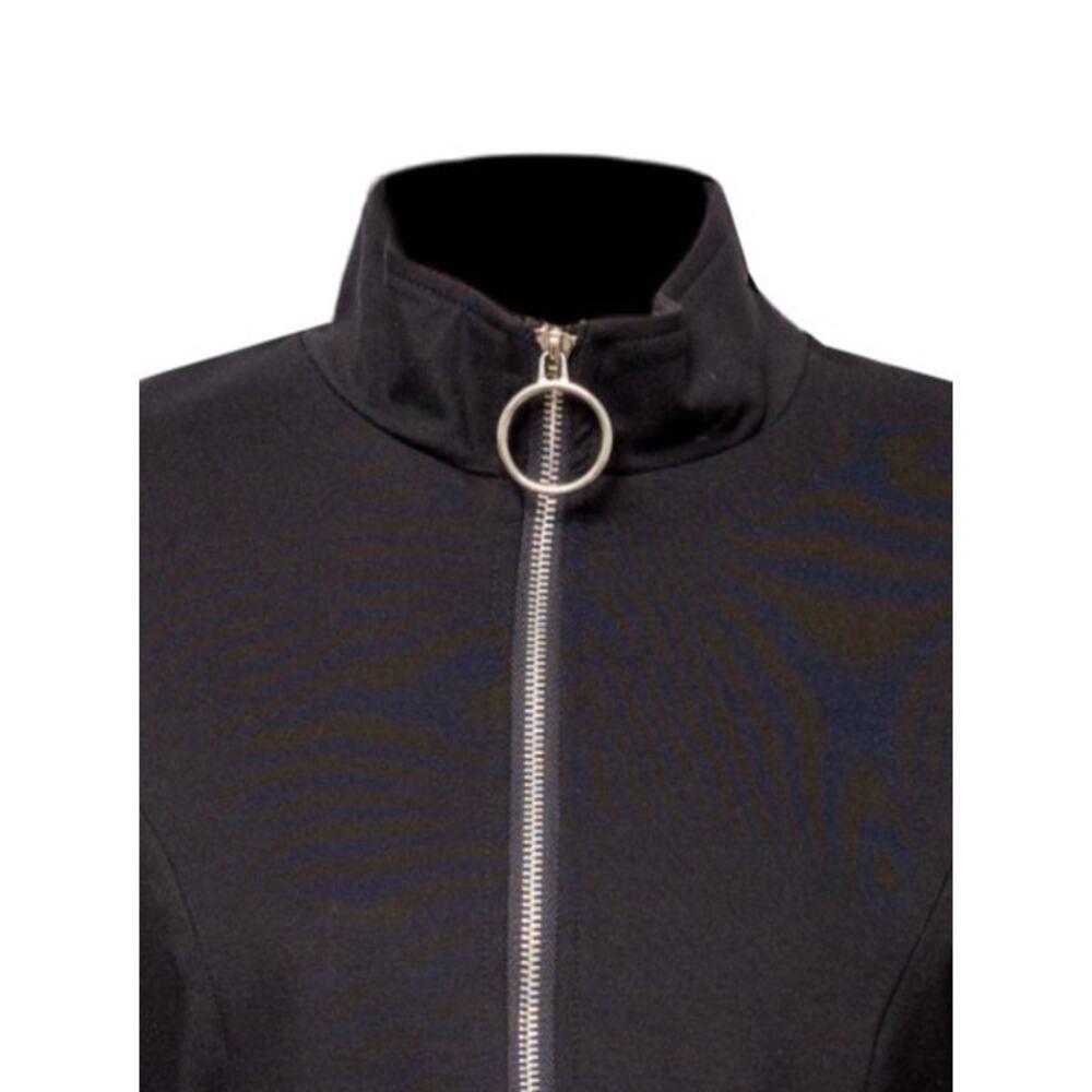 Patrizia Luca Women's High Low Front Zipper Black Tailcoat Jacket Size XS NWT - Picture 4 of 4